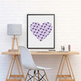 Load image into Gallery viewer, Butterfly Heart Framed Print
