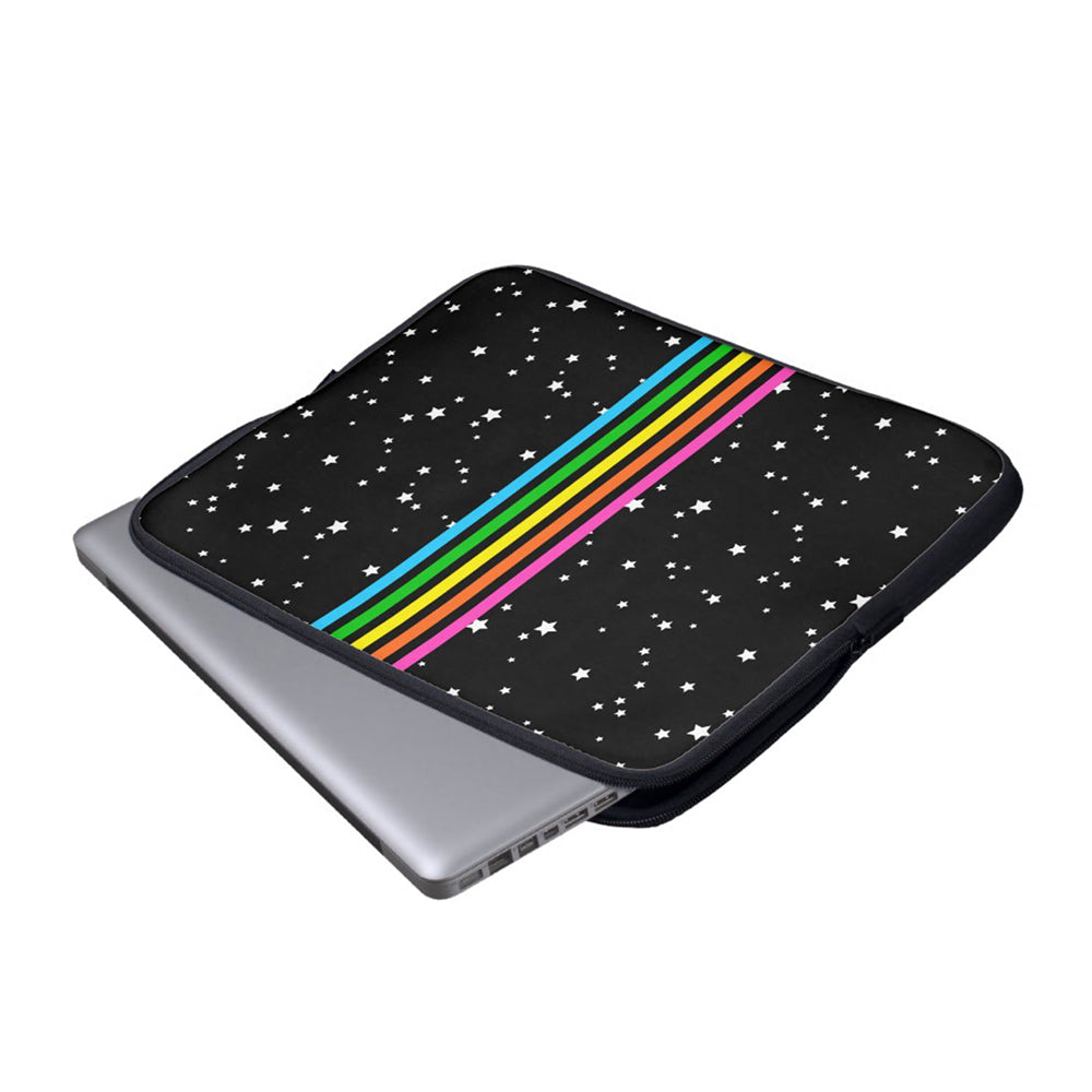 Rainbow Stripe Stars Laptop Sleeve