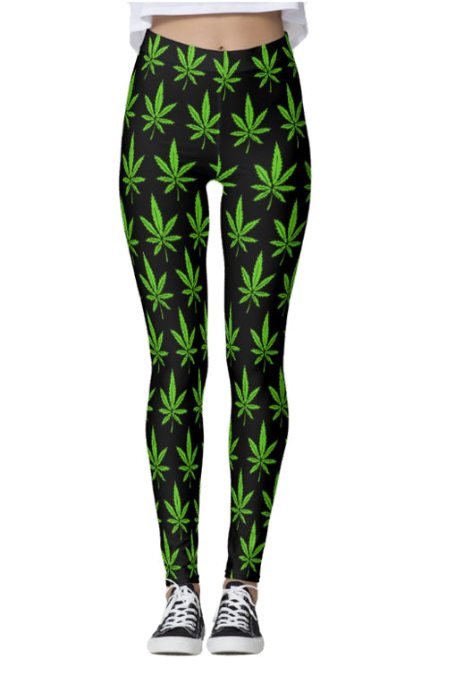 Weed Leaves Leggings – CoreyPaigeDesigns